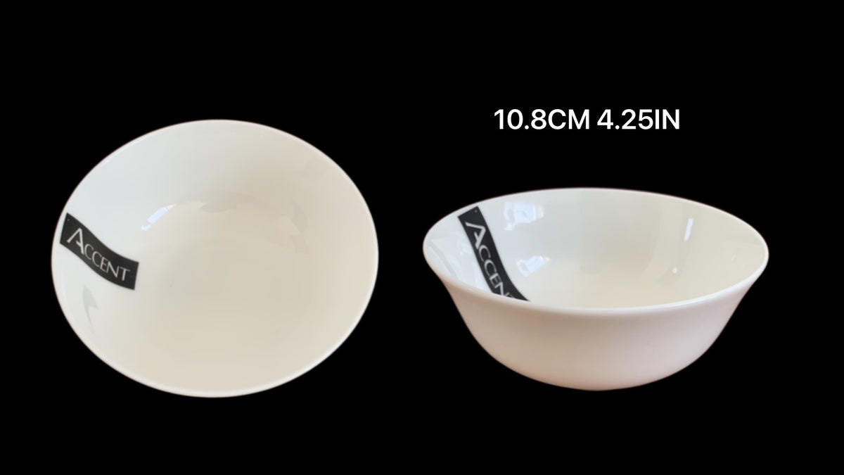 bulk 24 White Fine Bone China Bowl 4.25in