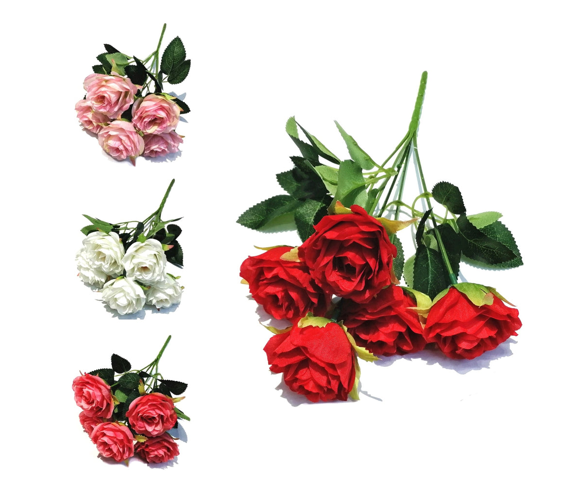 bulk 36 Artificial Rose Bunch 28cm