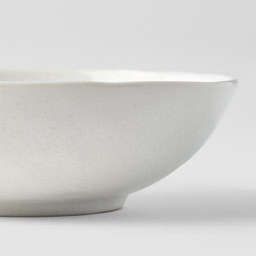 Bowl Oval 16cm Parchment White Glaze - Image 2