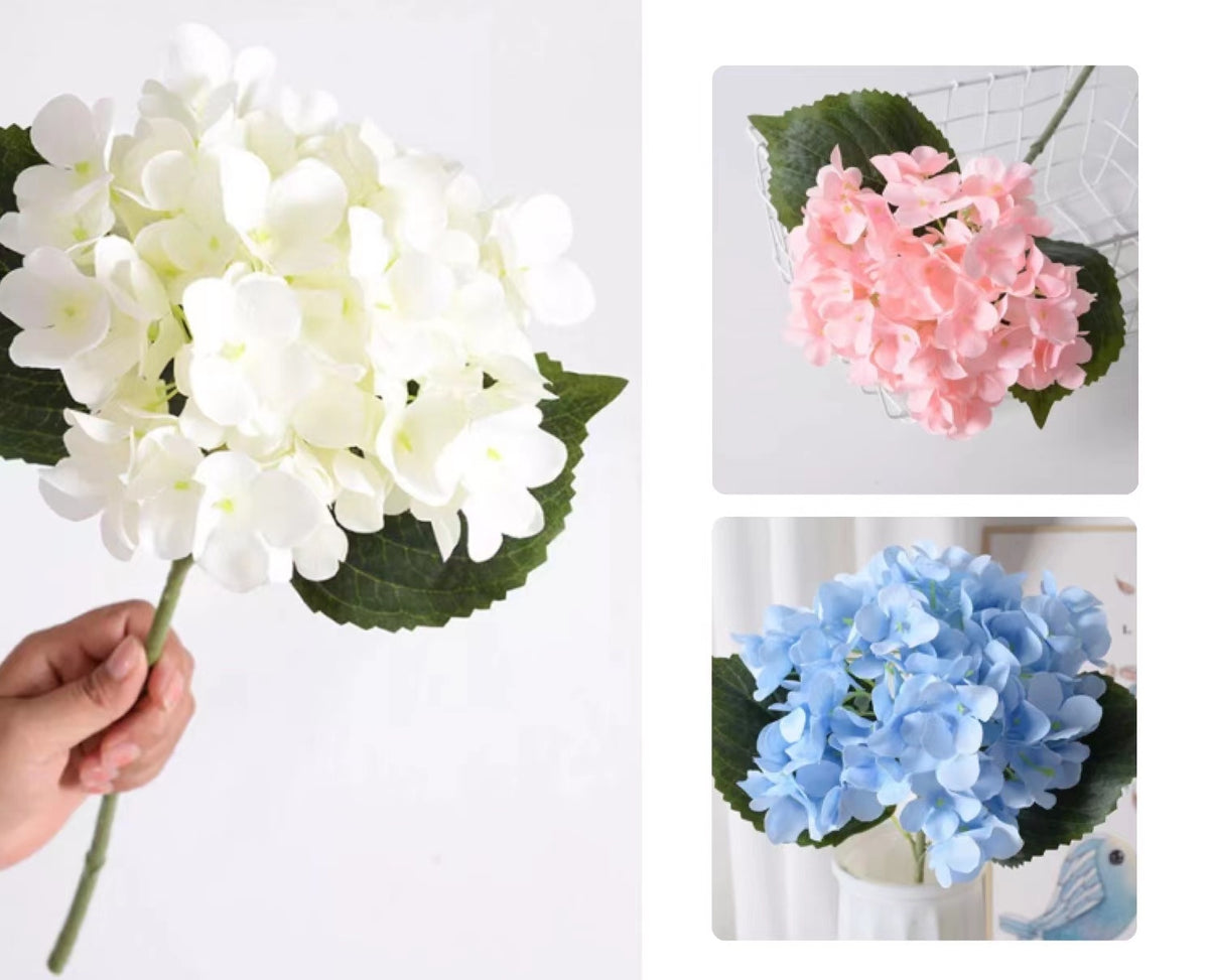 Bulk 24 Artificial Hydrangea Head Assorted