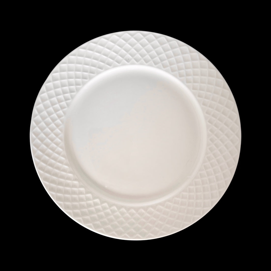 bulk 18 White Bone China Dinner Plate 11in