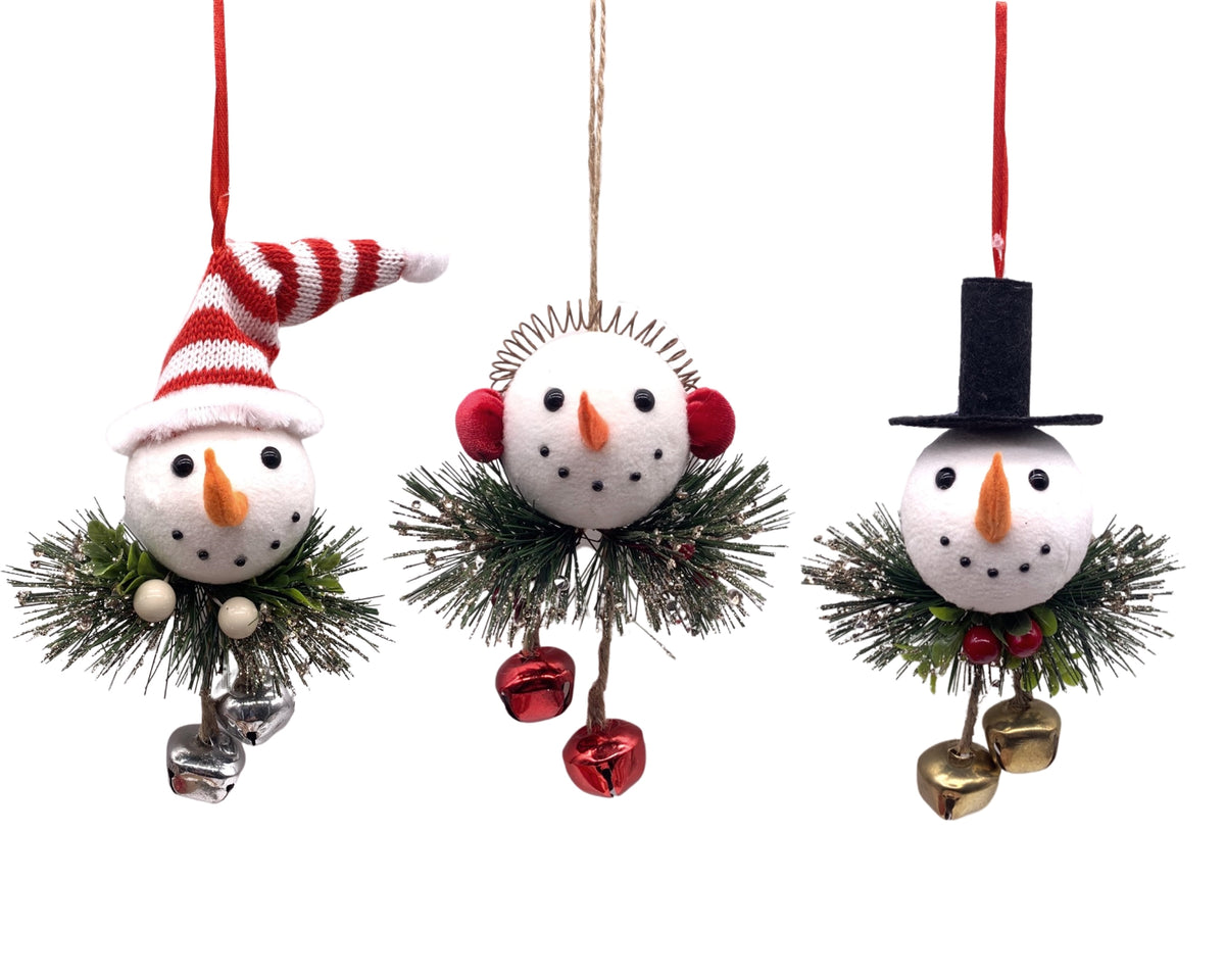 bulk 24 Xmas Hanging 3 Wise Snowmen 18cm