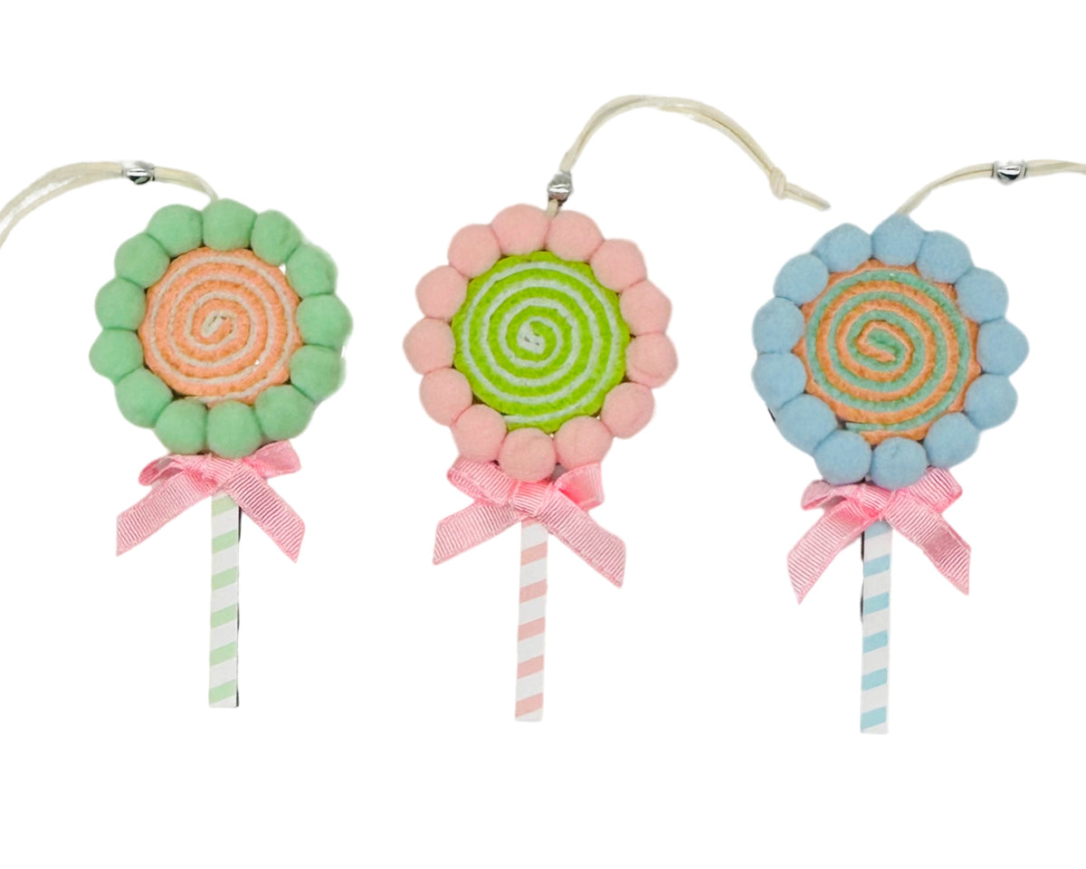bulk 24 Xmas Pastel Pompom 11cm