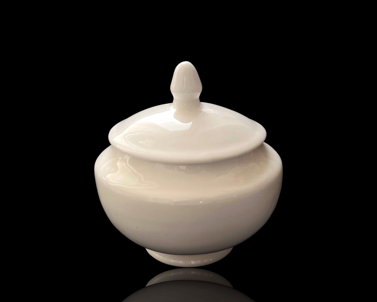 bulk 24 White Fine Bone China Sugar Bowl 245ml
