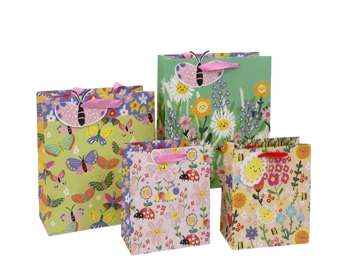 bulk 24 Large Pretty Blossom Gift Bag 32cm