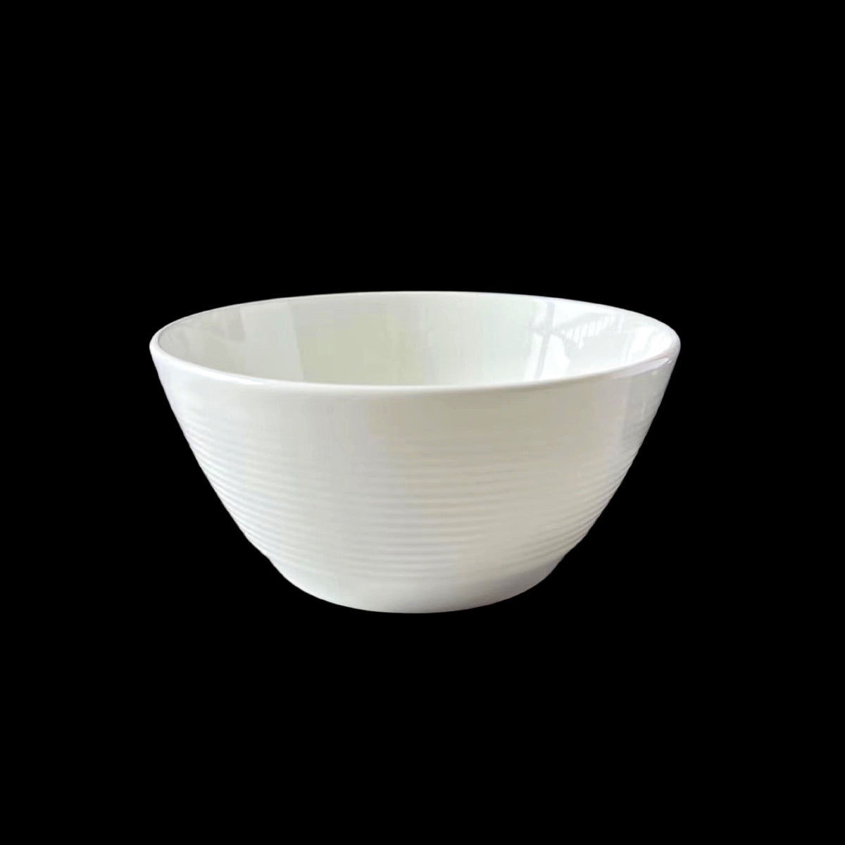 bulk 24 White Fine Bone China Embossed Bowl 13cm