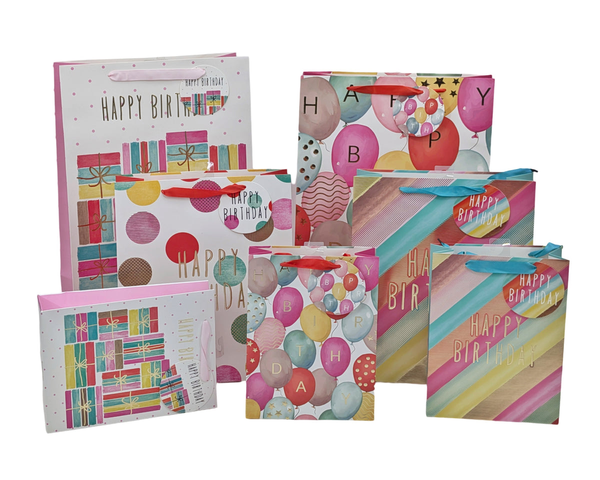bulk 24 Xlarge Birthday Gift Bag 42cm