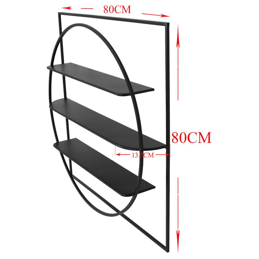 Eclipse Floating 3-Shelf Wall Hanging 80cm - Image 5