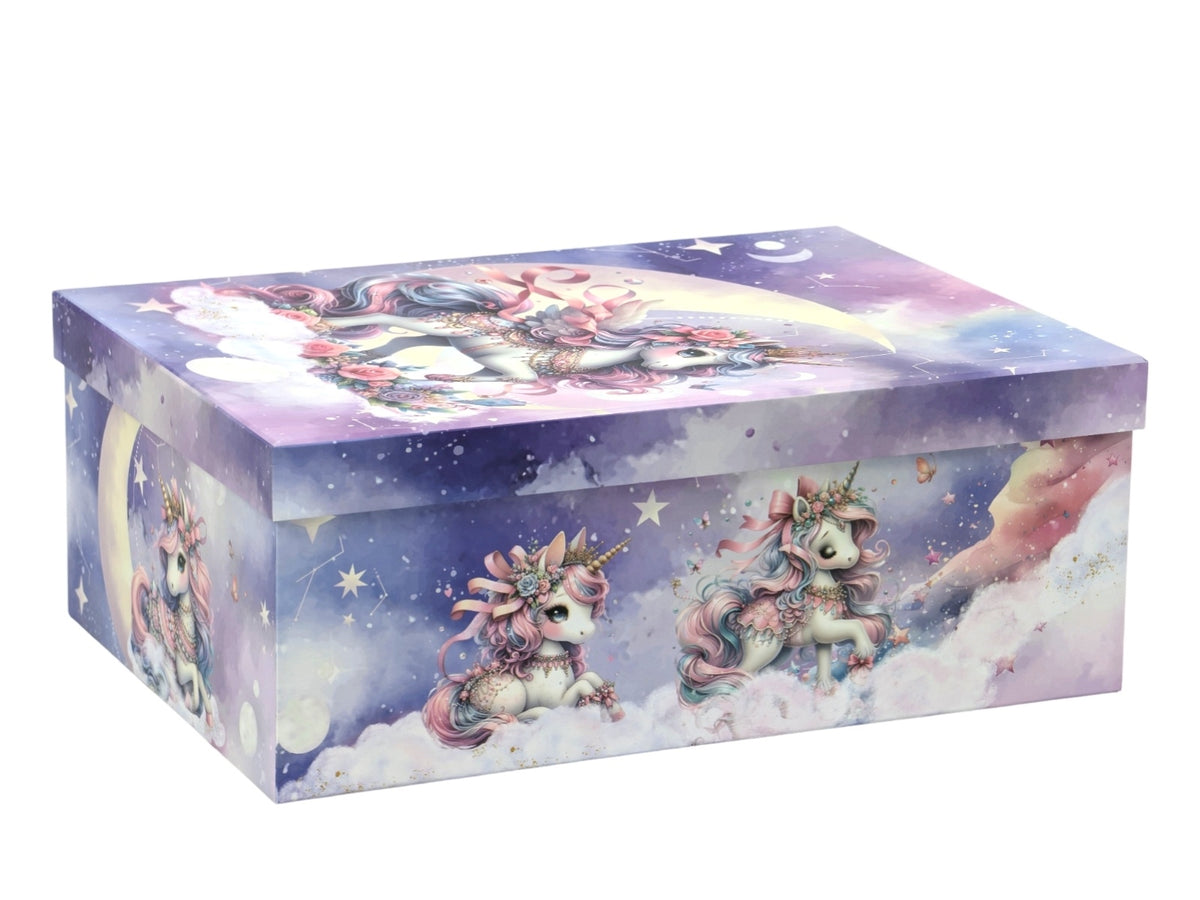 Bulk 2 Unicorn Gift Box Set 18 43x34x16cm
