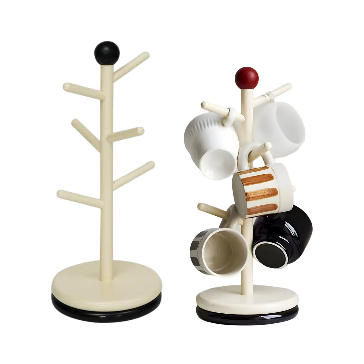 Set 2 Rotating Cup Mug Holder 31cm