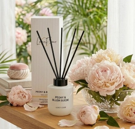 bulk 6 Luxe Fleur Diffuser 150ml Peony & Blush Suede