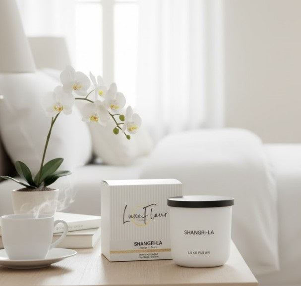 bulk 6 Luxe Fleur Scented Soy Candle In Jar Shangari-La