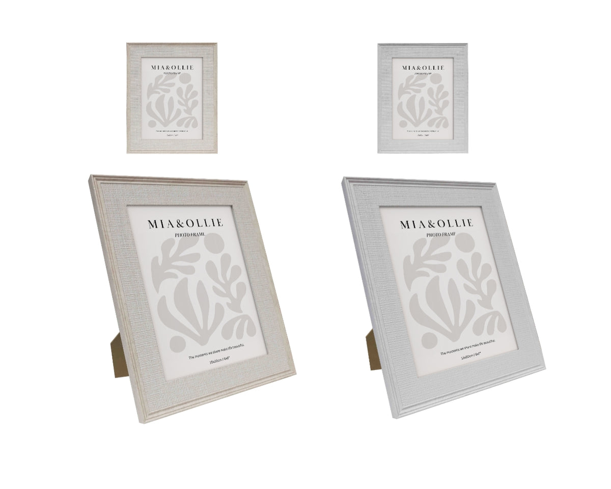 Set 2 Photo Frame Bella '6x8in' 20cm