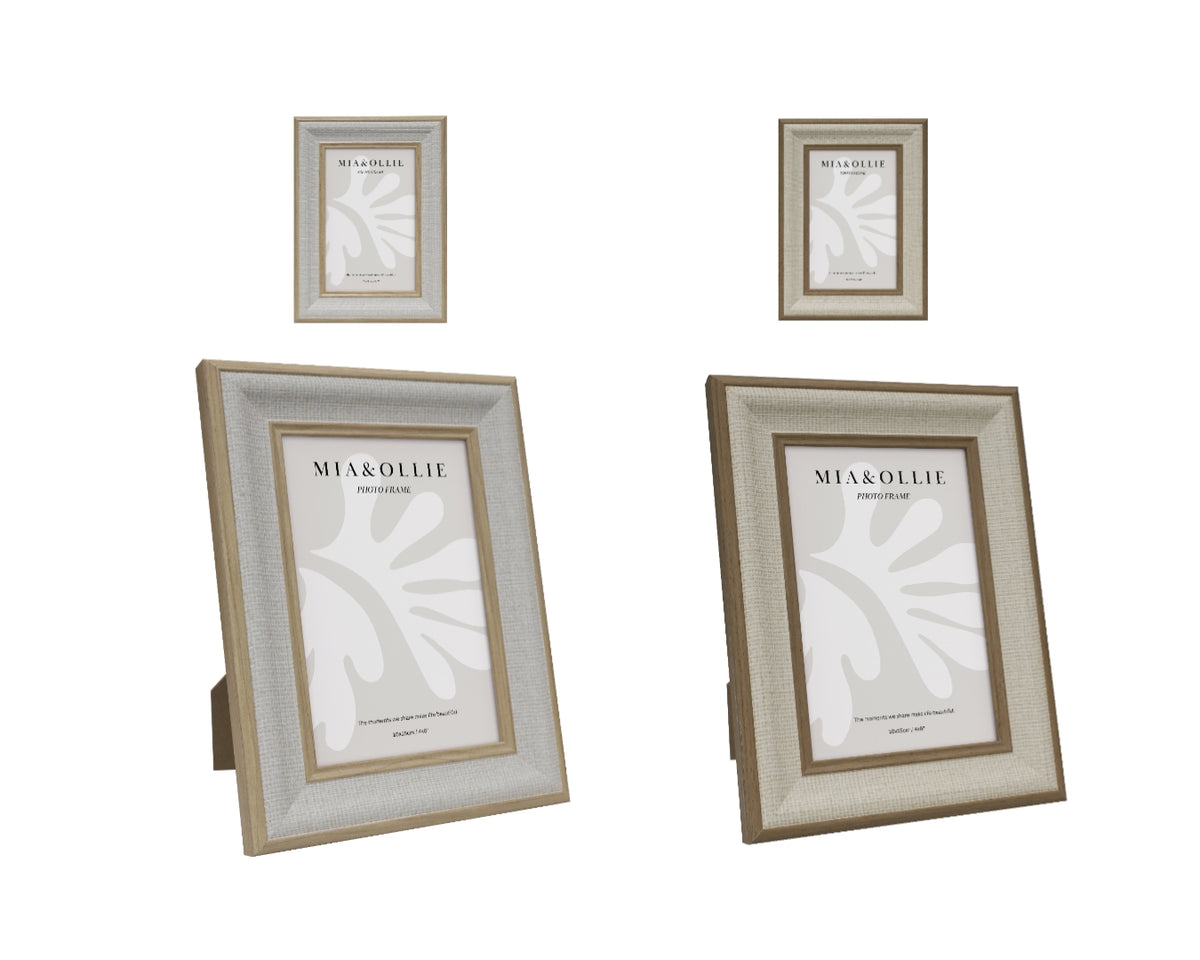 Set 2 Photo Frame Sandy '4X6in' 15cm