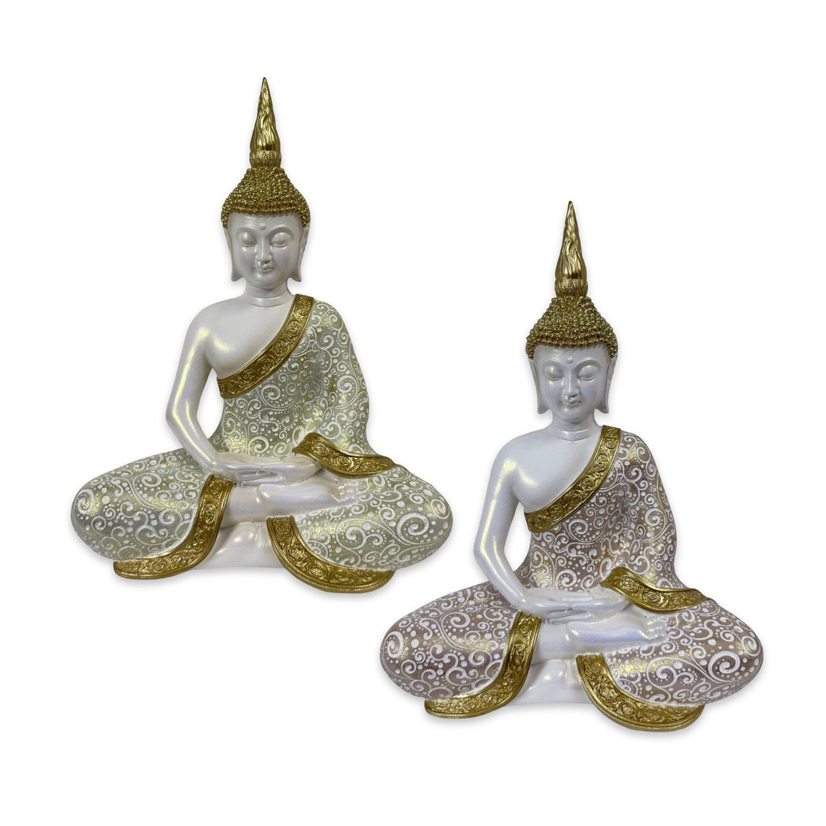 Set 2 Buddha Statue 30cm