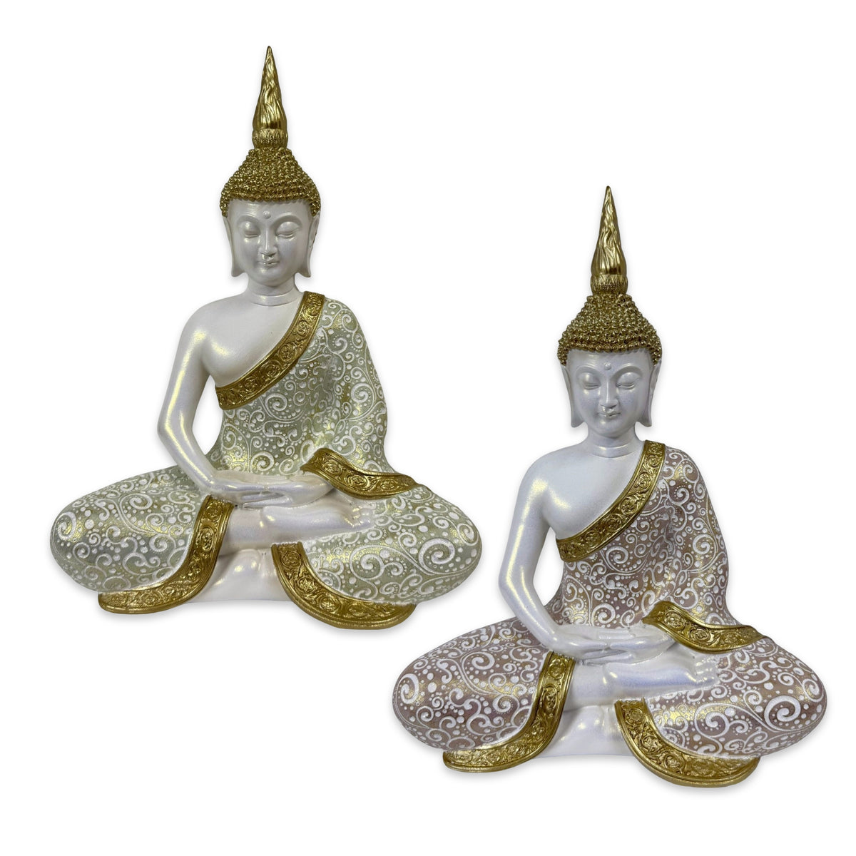 Set 2 Buddha Statue 35cm