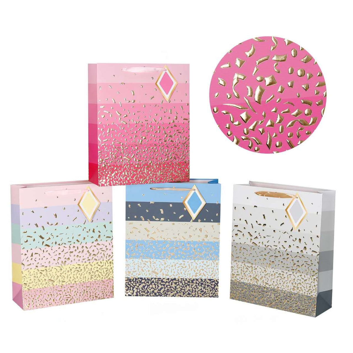 bulk 24 Xlarge Confetti Luxe Gift Bag 42cm