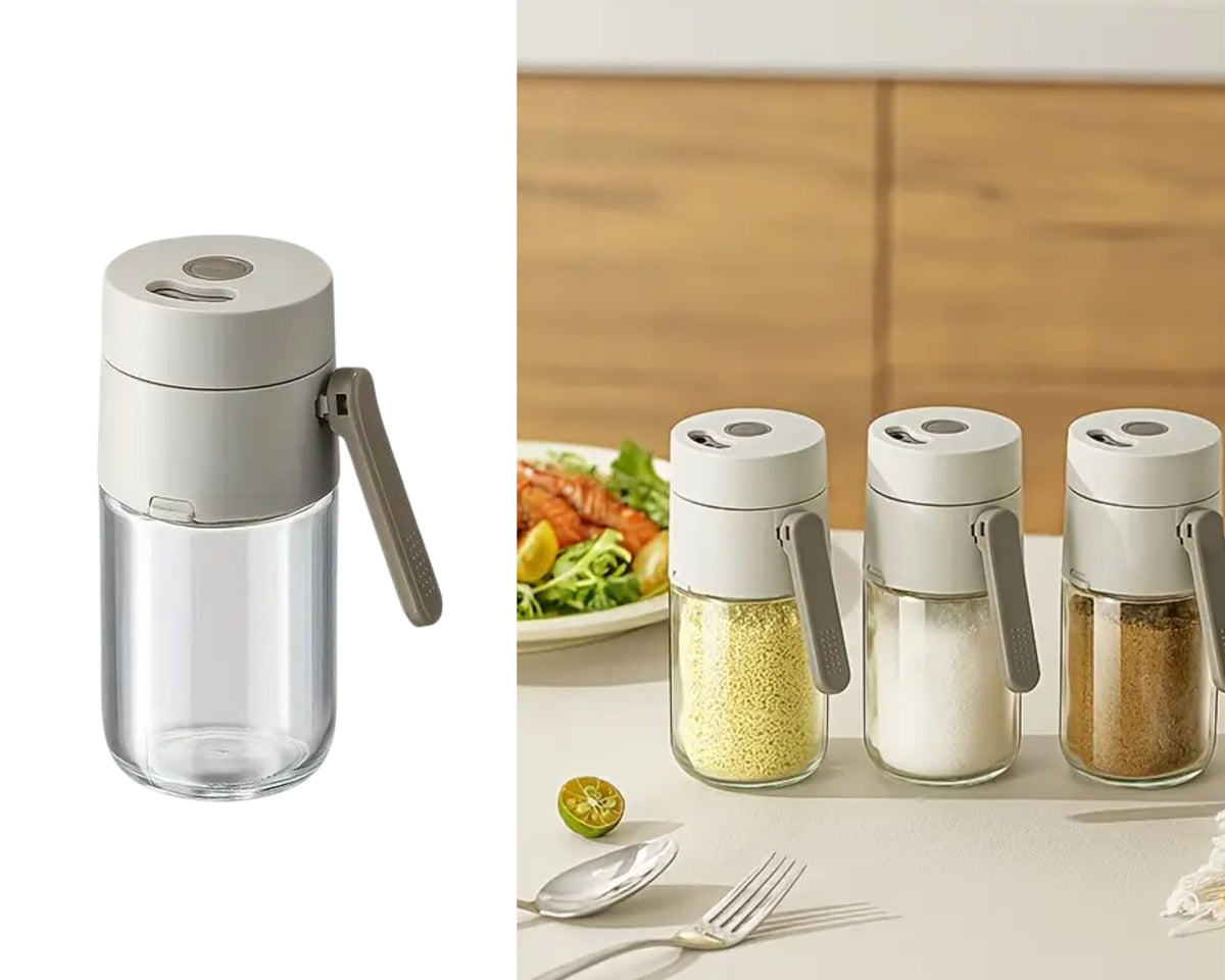 Bulk 12 Glass Quantitative Seasoning Bottle & Shaker 180ml