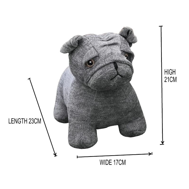 Grey French Bulldog Door Stopper 23cm - Image 5