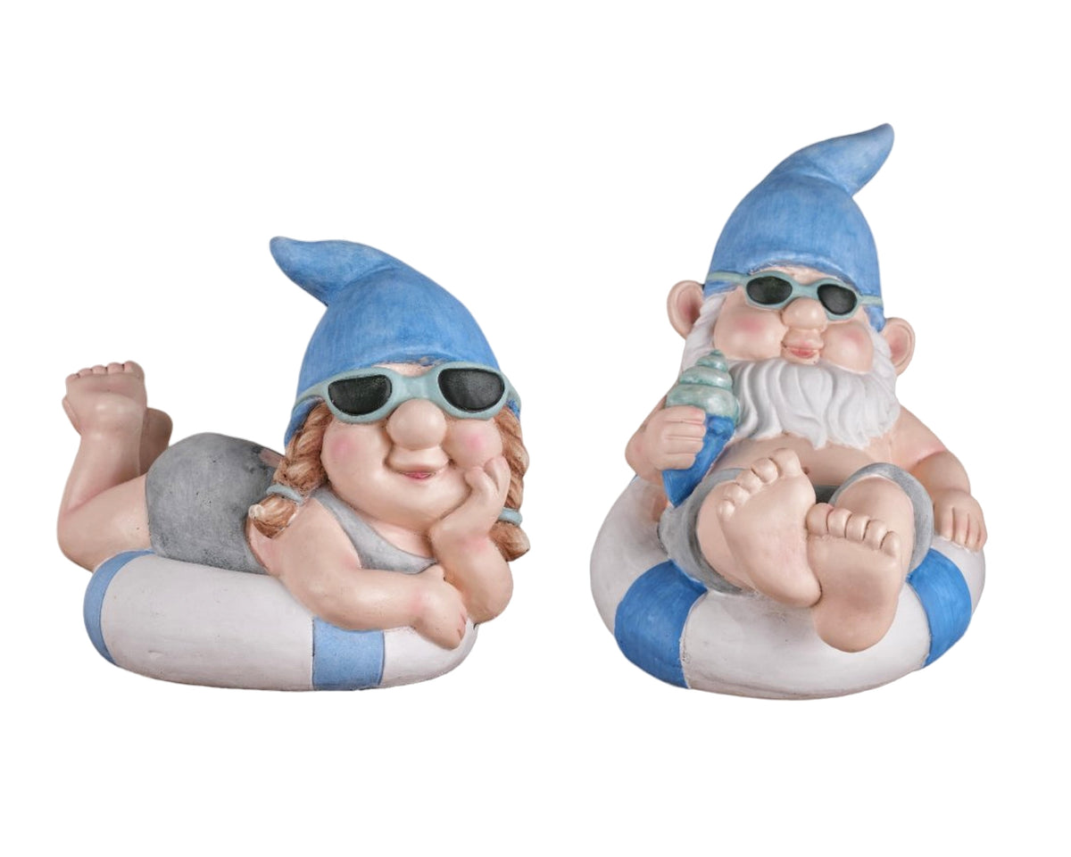 Bulk 4 Magnesia Poolside Gnome 31.5x20.5x24cm 2 Asst
