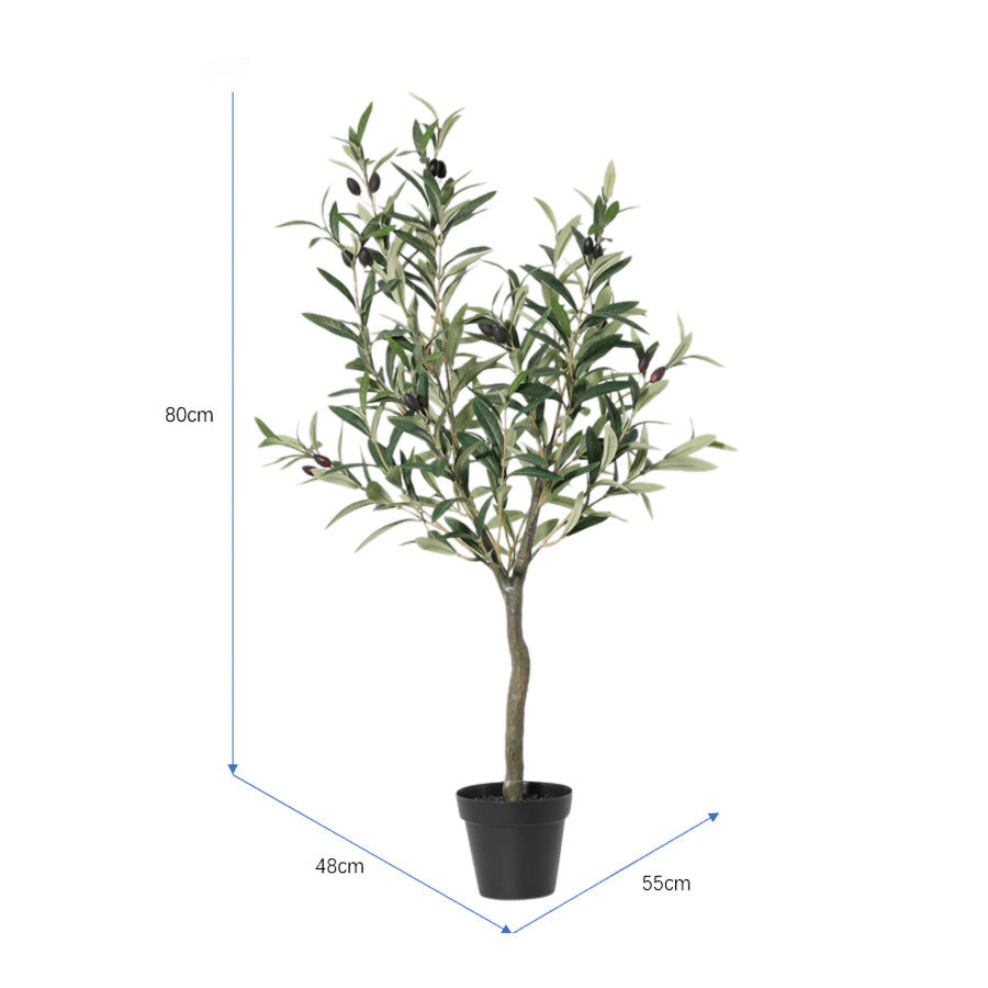 Potted Artificial Pruned Olive Tree 120cm - Image 5