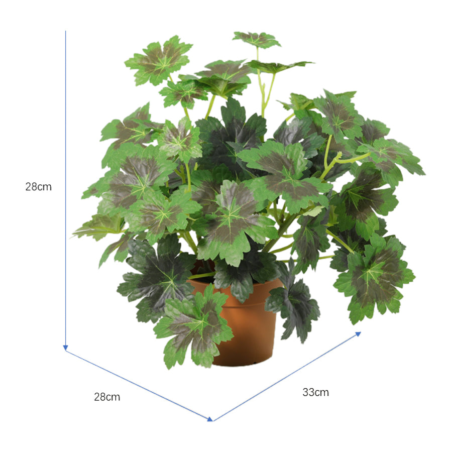 Potted Artificial Grape Leaf Plant 33cm - Image 5