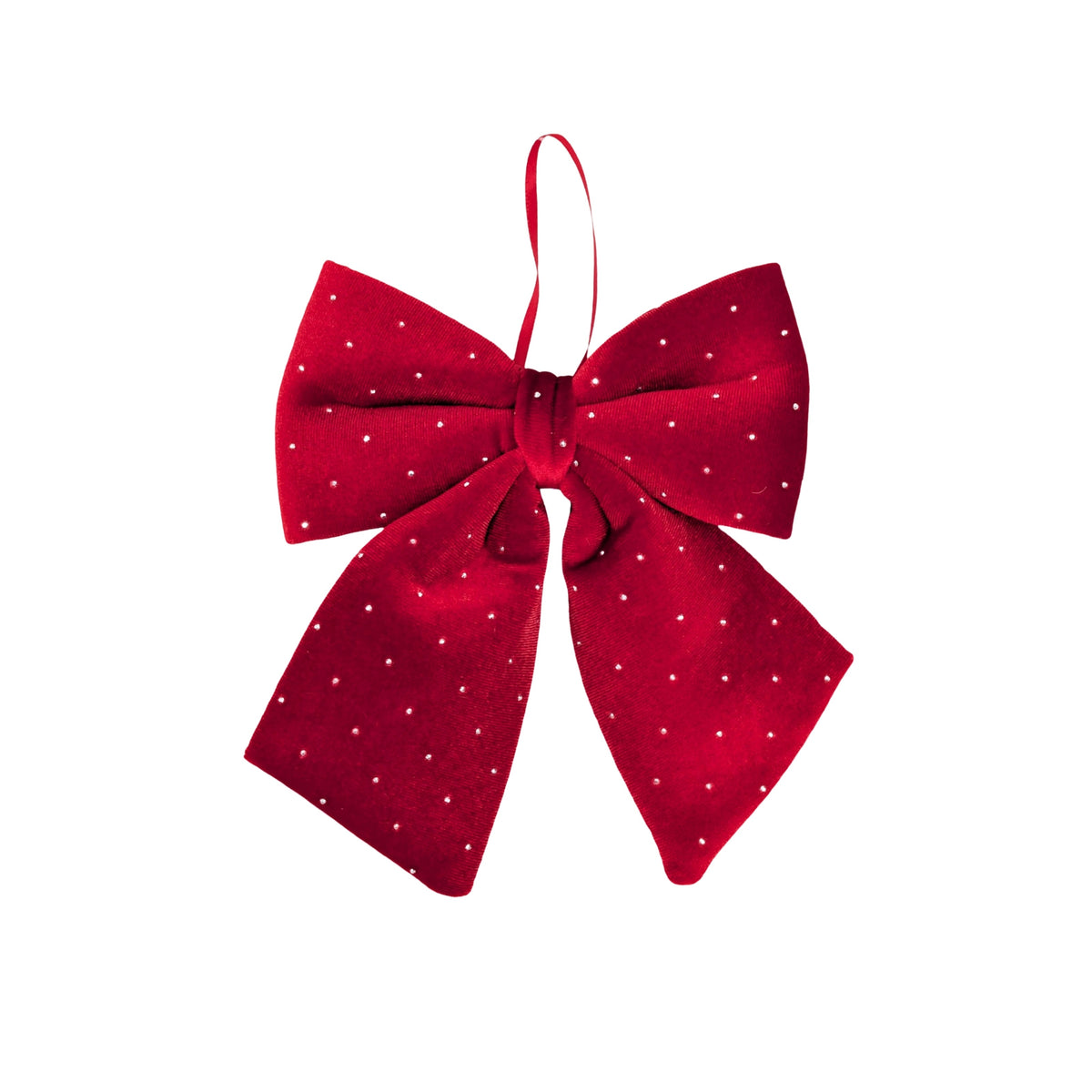 Bulk 24 Diamond & Velvet Red Bow 15x17cm