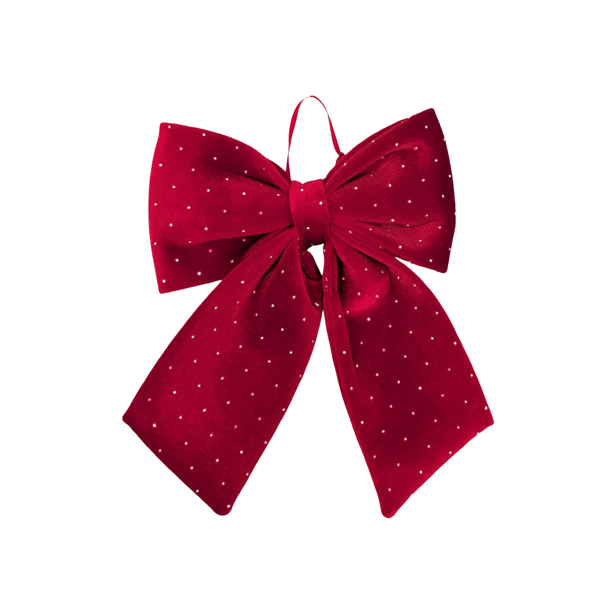 Bulk 24 Diamond & Velvet Red Bow 20x24cm