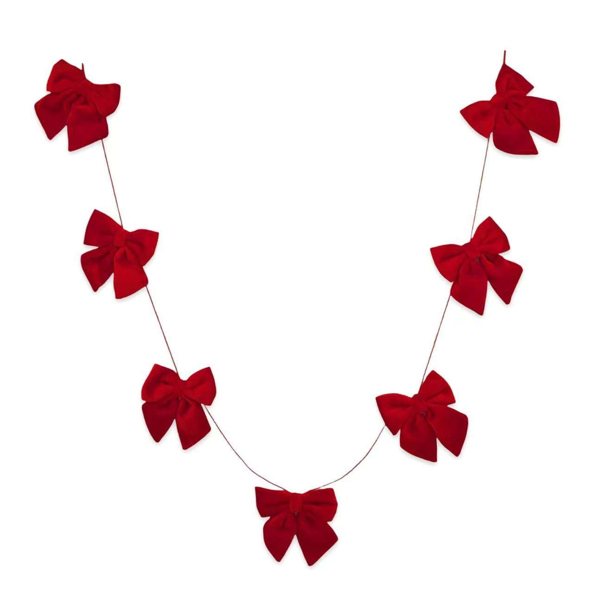 Bulk 12 Xmas s/7 Bow Garland 2.7m