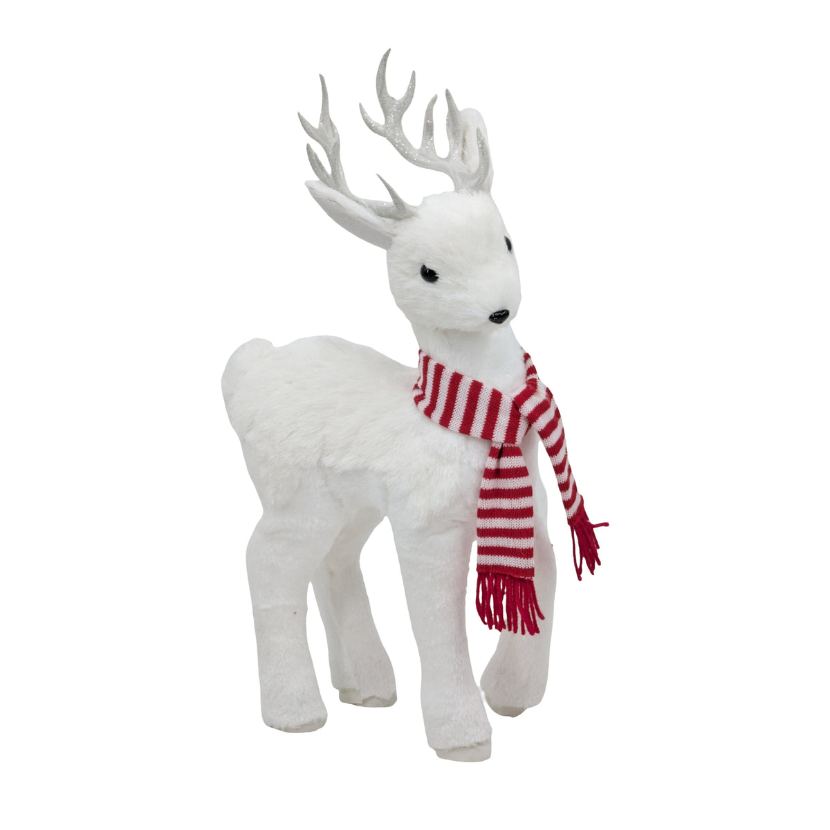 Bulk 6 Xmas Stripe & Snow Reindeer 24x13x51cm