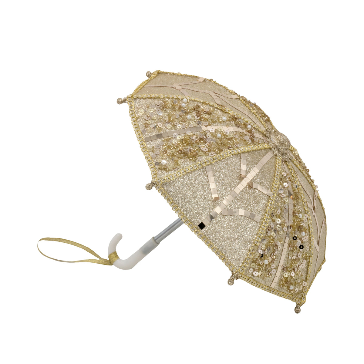 Bulk 8 Xmas Champagne Luxe Umbrella 26x26x22cm