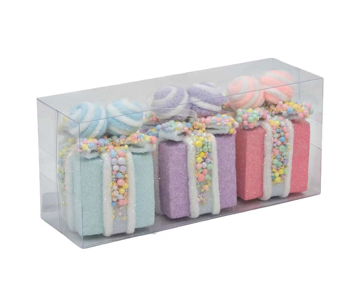 Bulk 8 Xmas Candycane Gift Box pk3 7.5x12cm