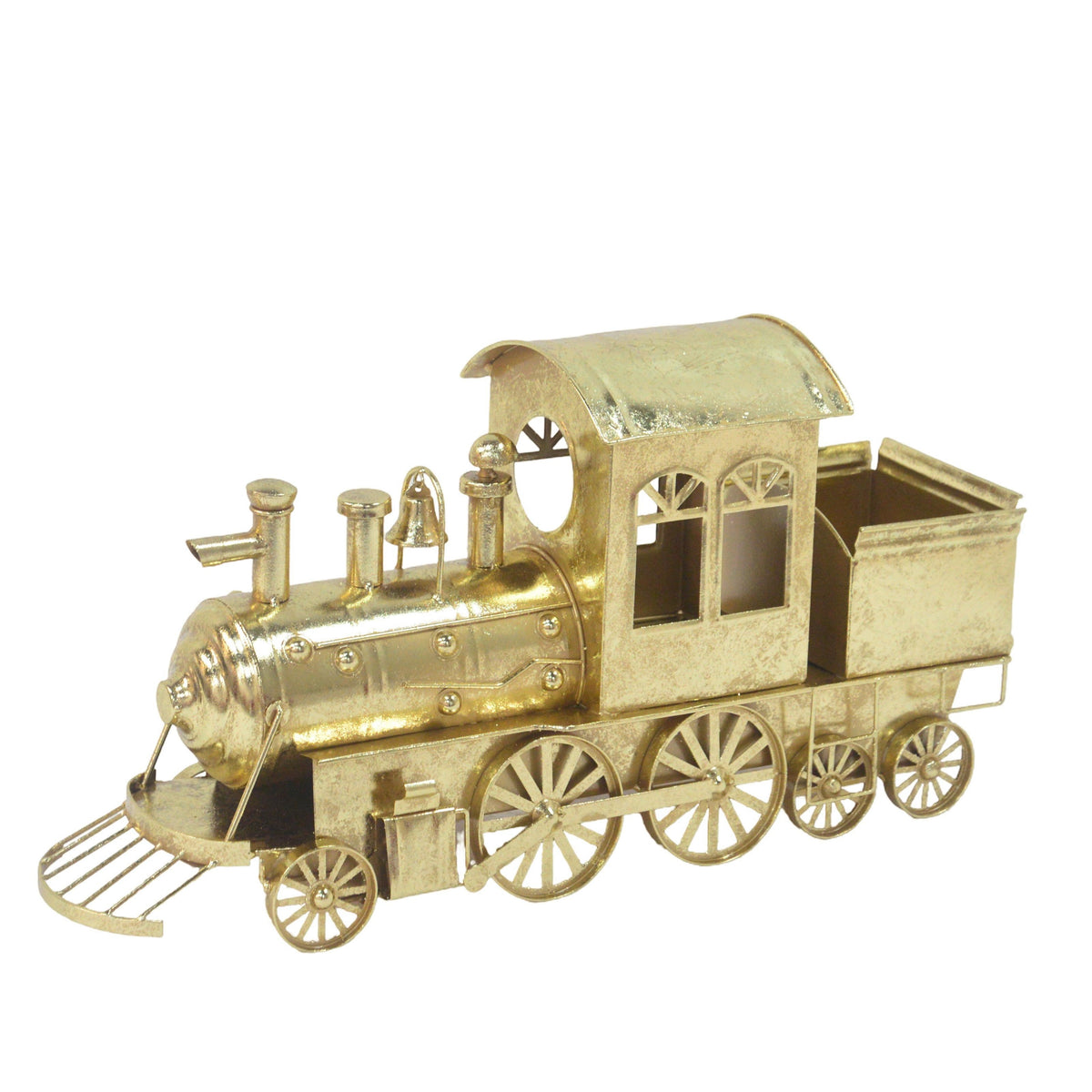 Rustic Gold Metal Train 62x18.5x33cm