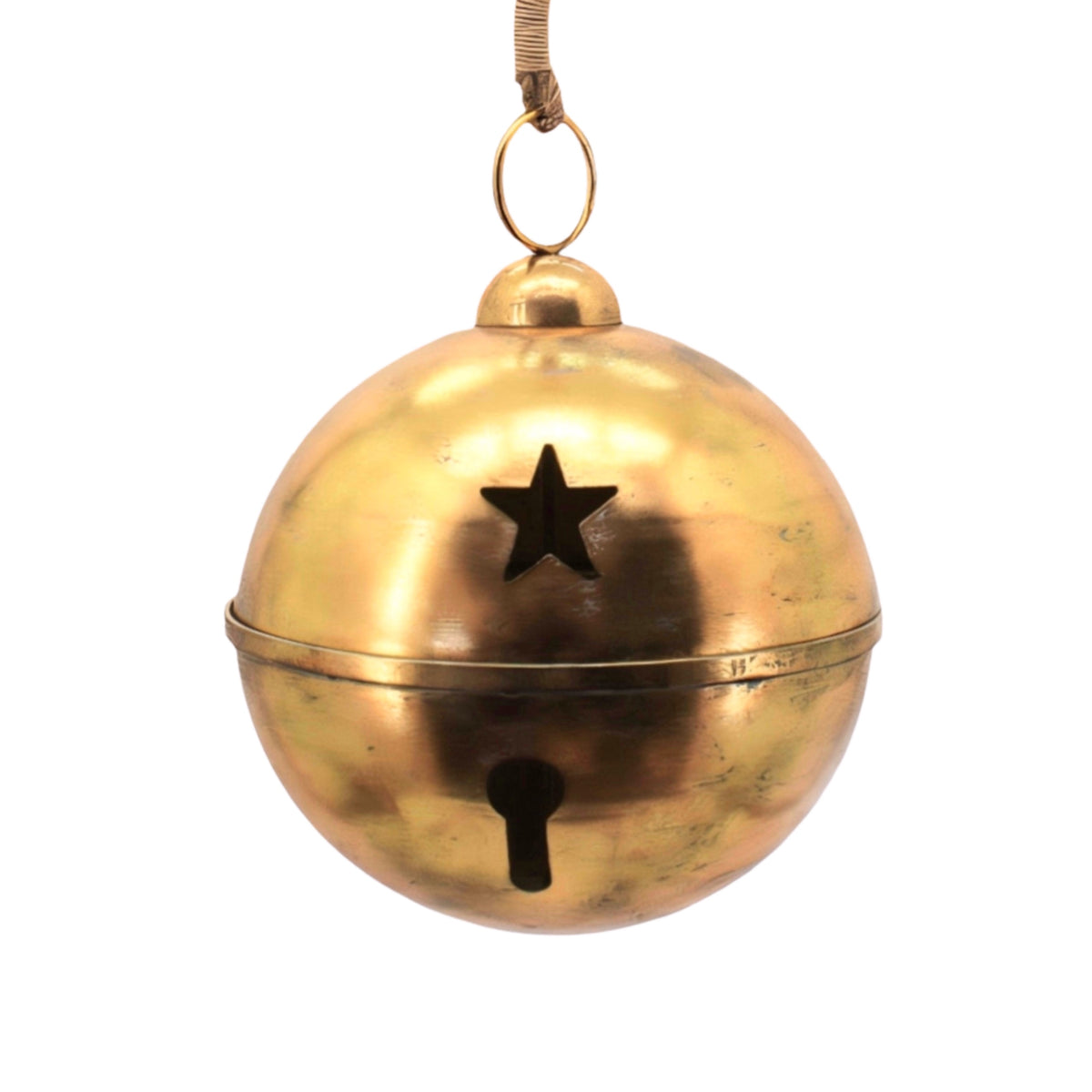 Antique Gold Metal Star Bell Xlrg 42x42x54.5cm