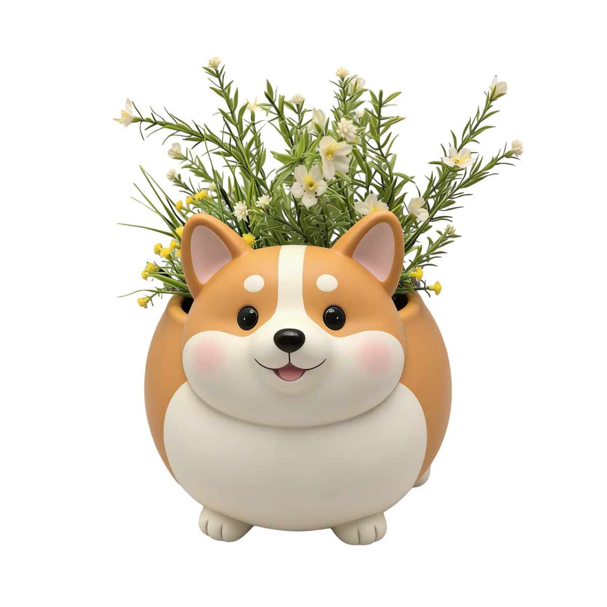 Bulk 2 Resin Corgi Planter 32x23x26cm