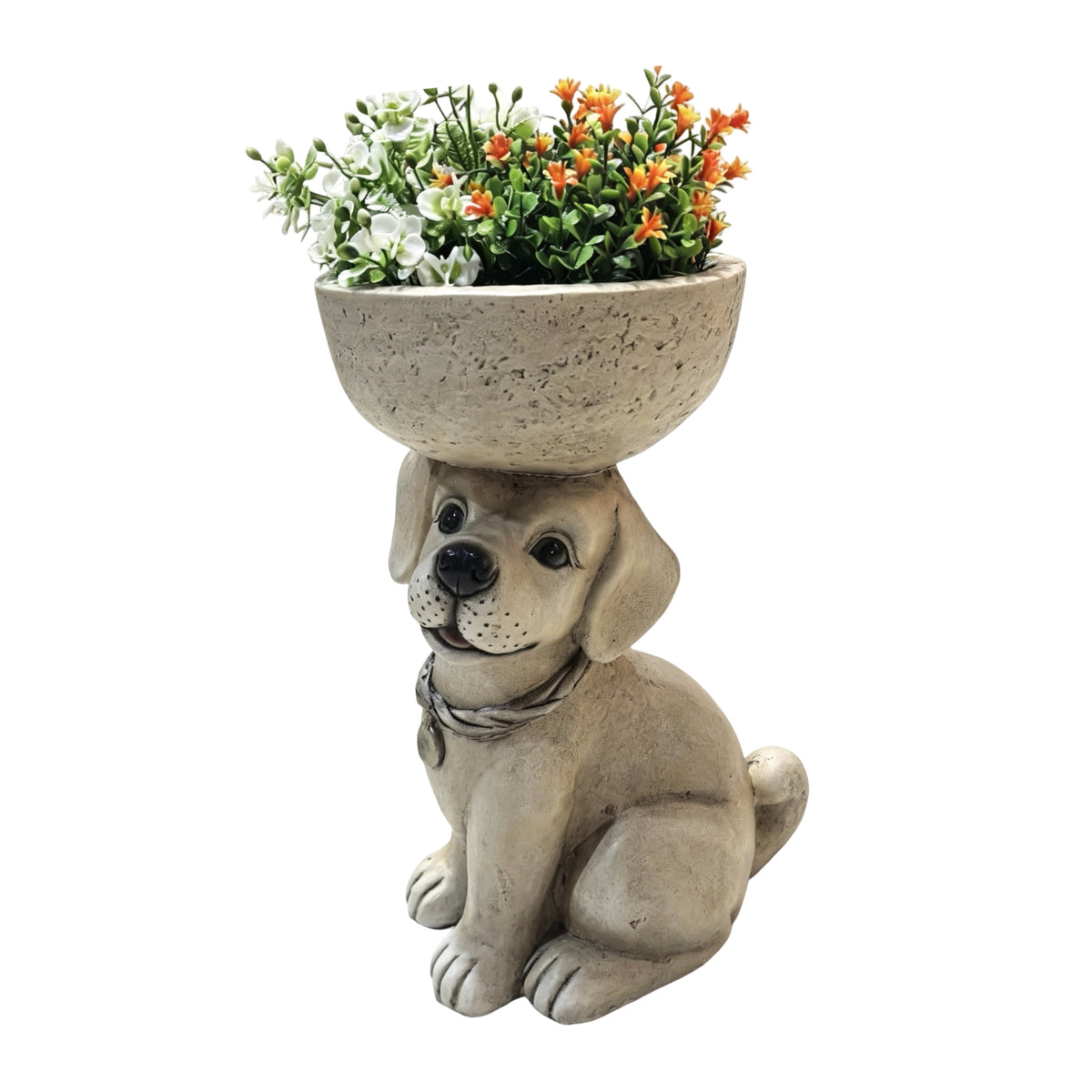 Bulk 2 Resin Labrador Planter 30x23x44cm