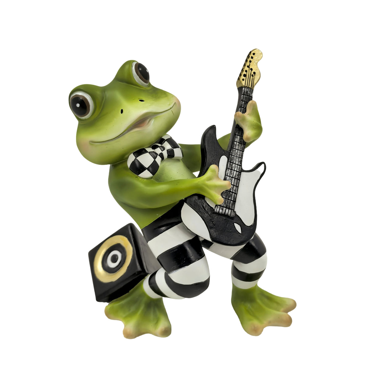 Bulk 6 Polyresin Frog Playing Guitar