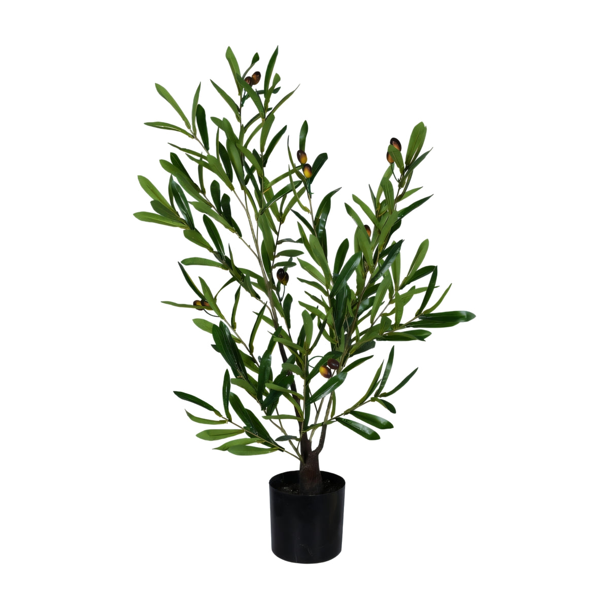 Bulk 4 Small Artificial Real Touch Olive Tree in Pot