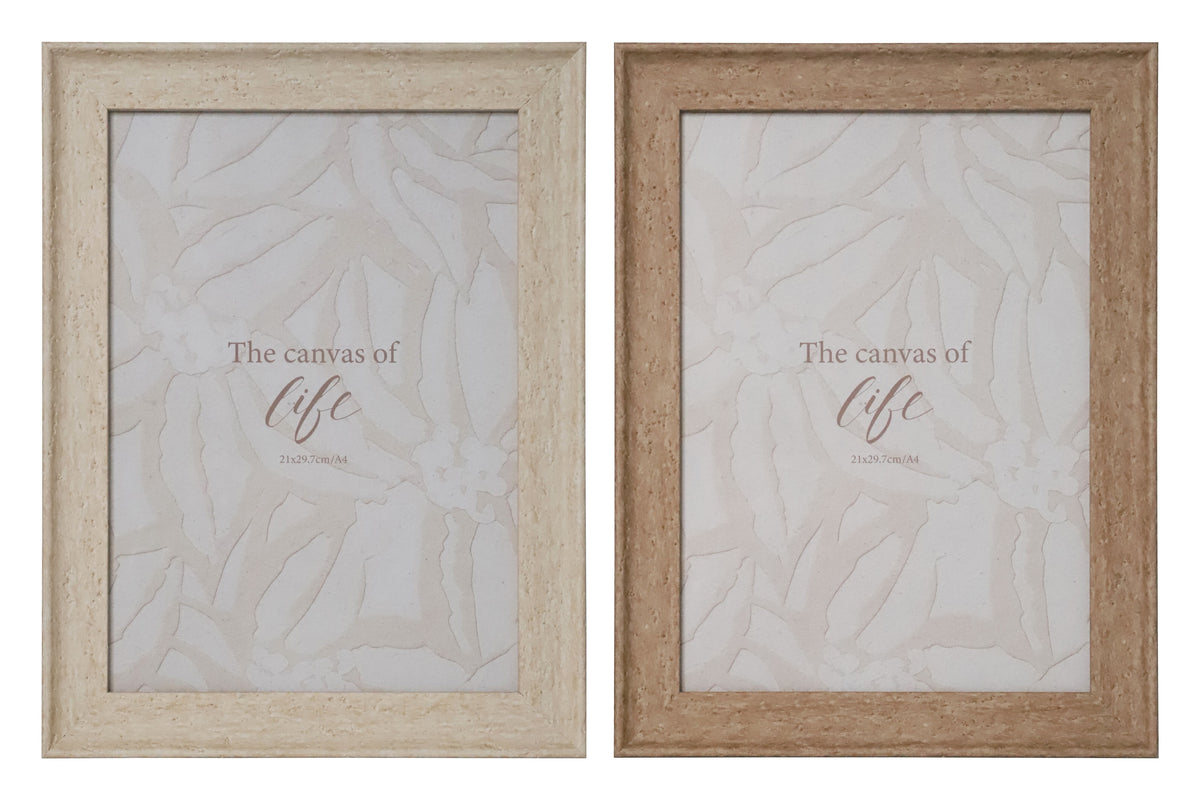 Bulk 24 Ps Photo Frame Oslo Natural a4 21x29.7cm 2 Asst