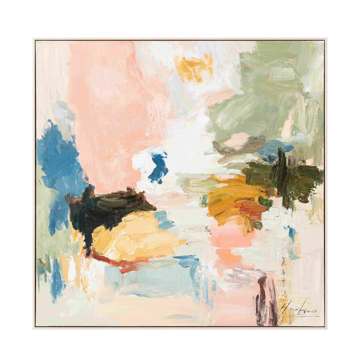 Bulk 2 Earthy Contour Painted Wall Art