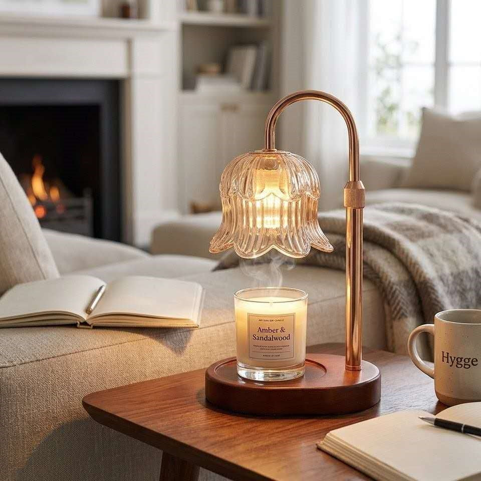 Bulk 4 Tulip Style Crystal Candle Warmer Lamp
