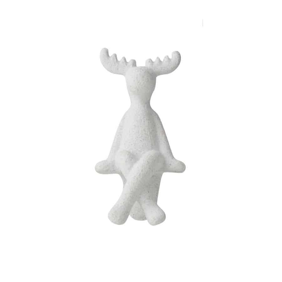 White Reindeer Pot Hanger 6*4.5*12cm