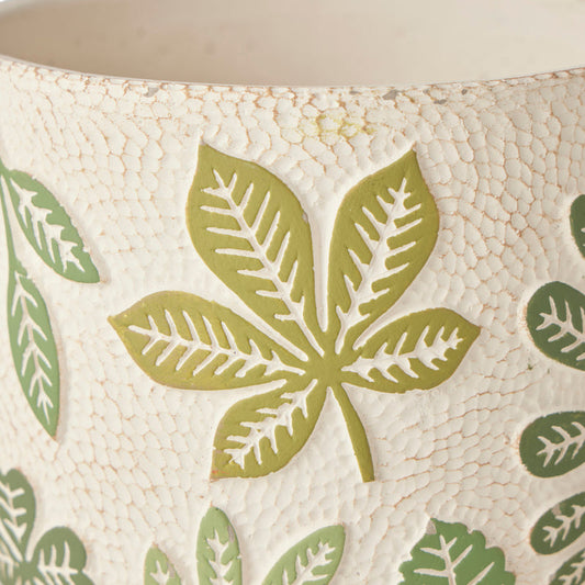 Leaf it to Me" Pot Large 14 x 14 x 13 cm"