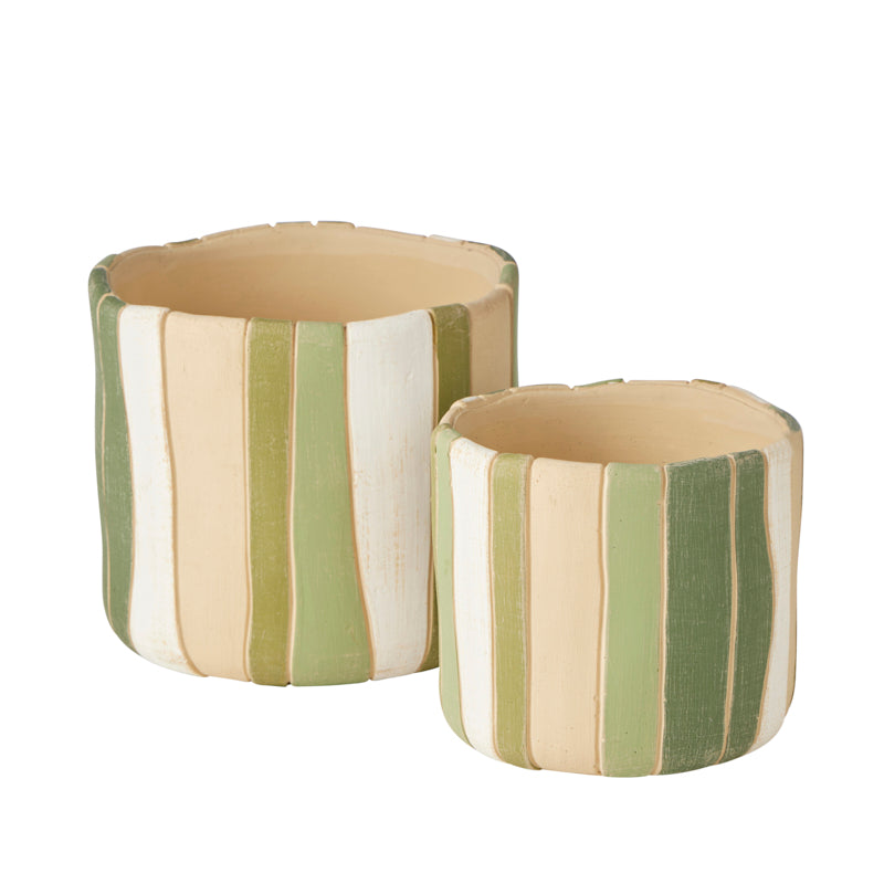 Stripe Hype Pot Large 17.5 x 17.5 x 16 cm