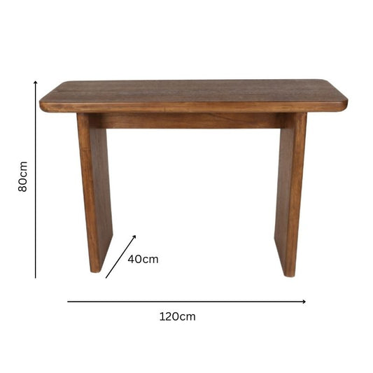 Mid-Century Style Console Table 120x80cm - Image 2