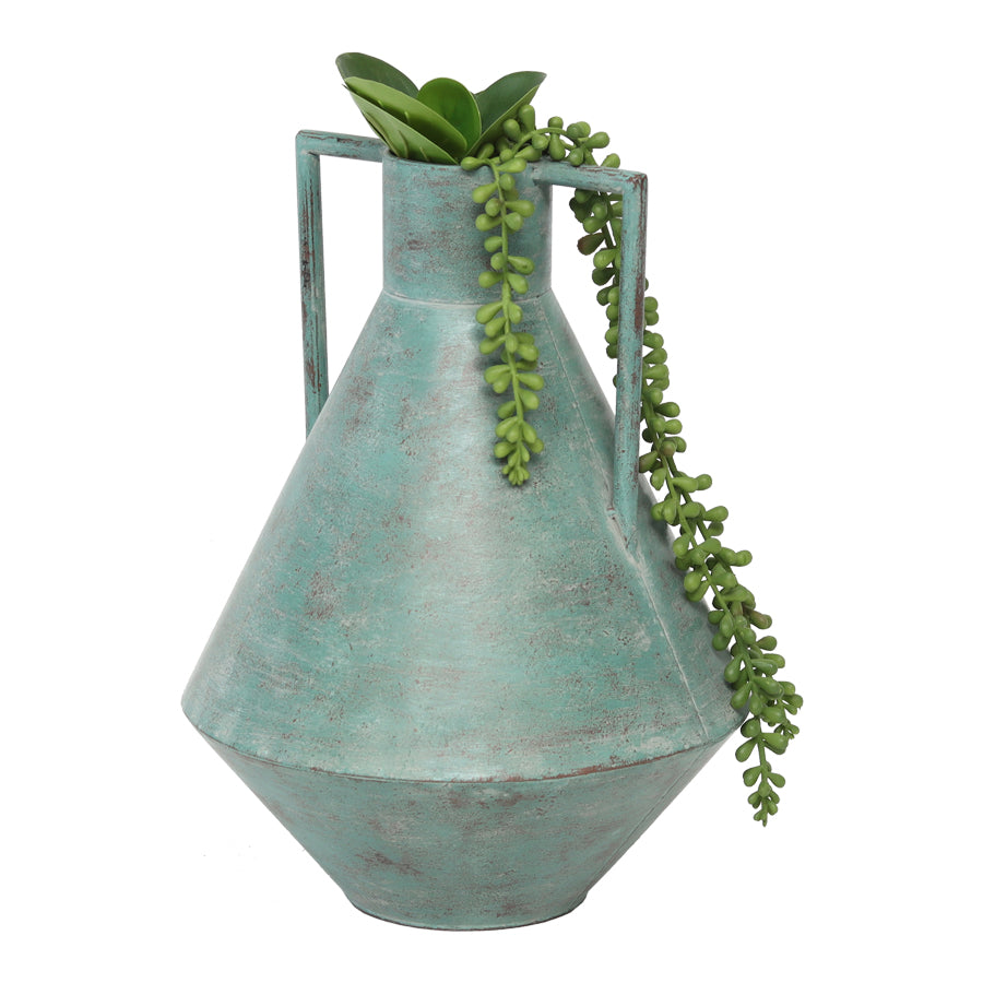 Contemporary Aqua Urn 23x32cm - Image 2