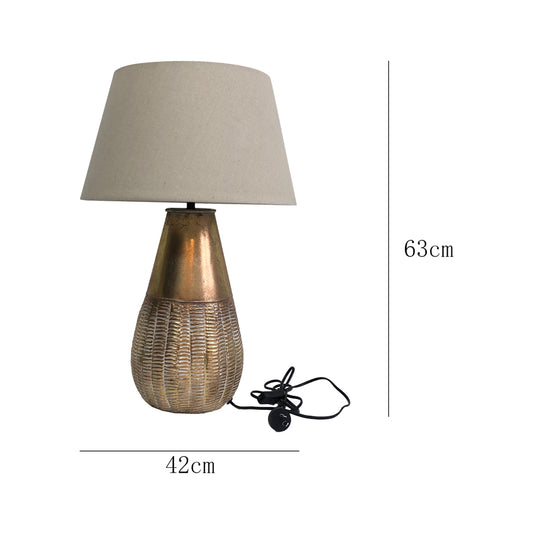Lustre Gold Table Lamp 42x63cm - Image 2