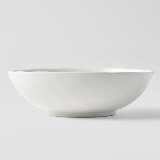 Bowl Oval 16cm Parchment White Glaze - Image 3