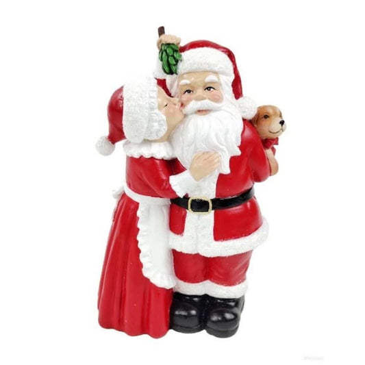 Mr & Mrs Santa Christmas Figurine