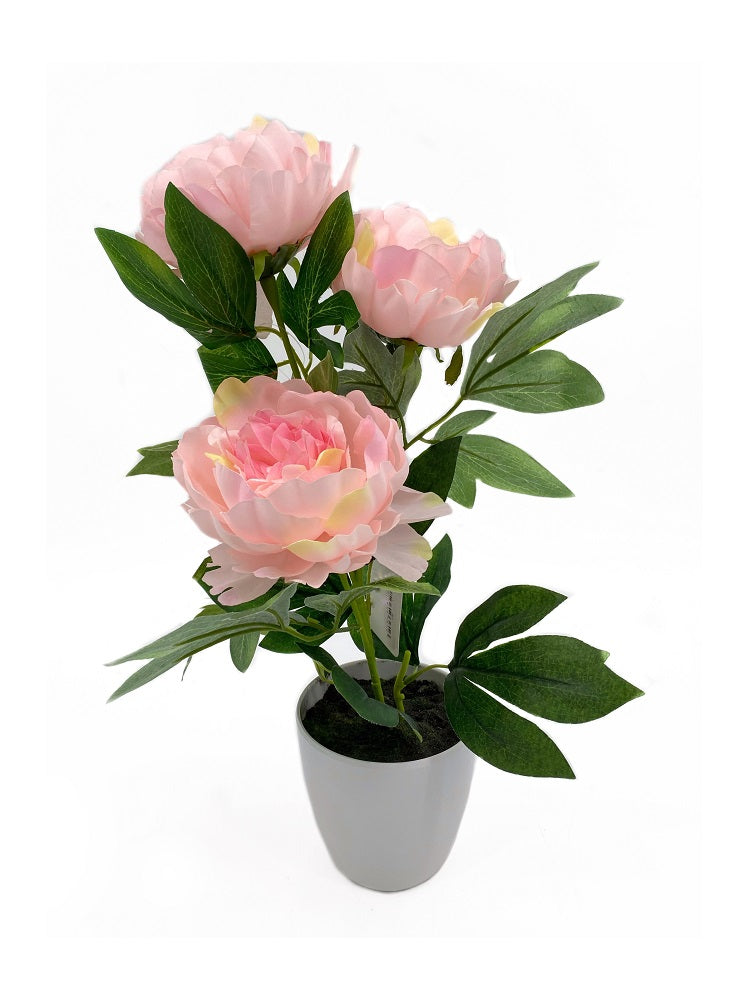 Artificial 3 Stem Peony 44cm